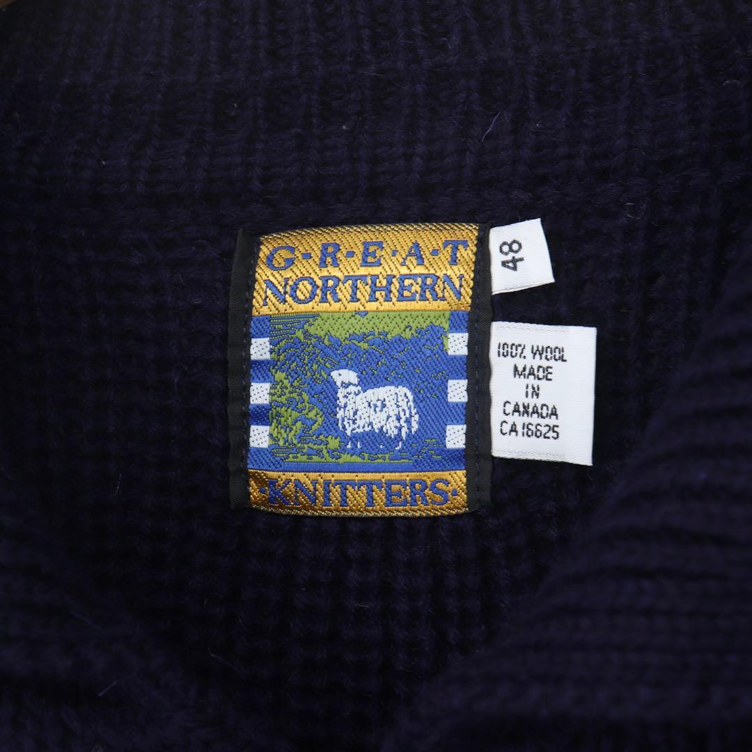 トップス raglan wool knit cardigan Made in 