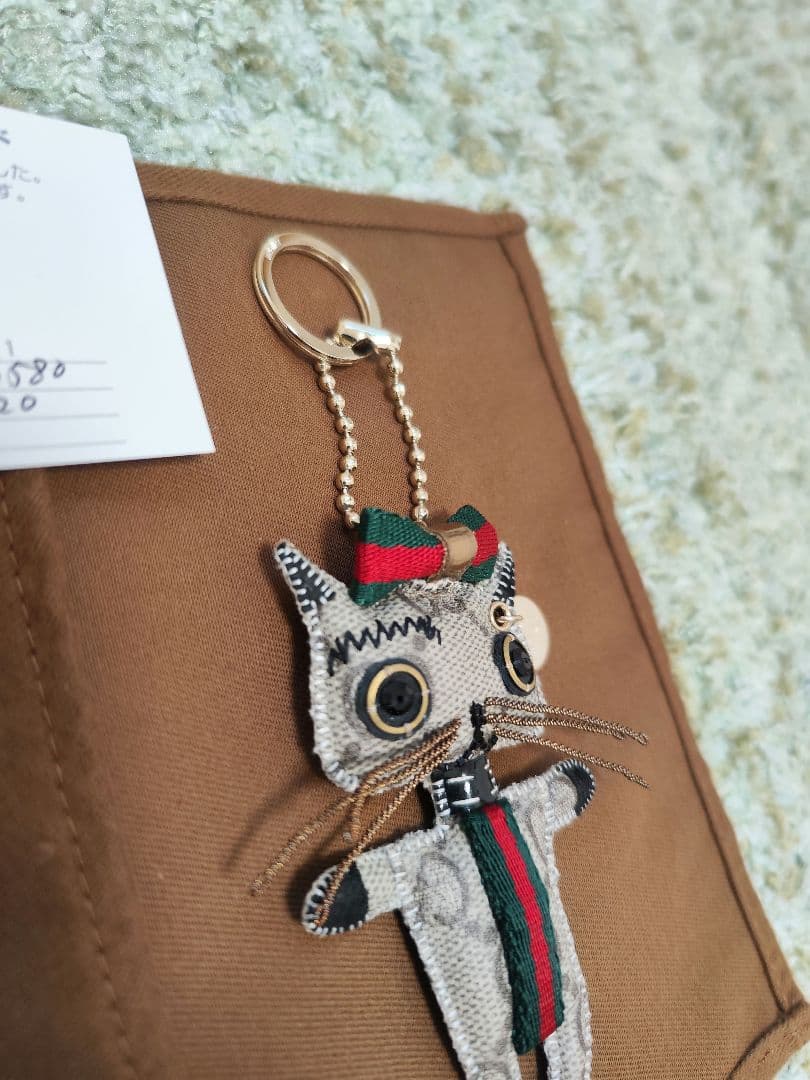【未使用・希少】GUCCI グッチョリクリスティーナ ネコキーホルダー付属品あ