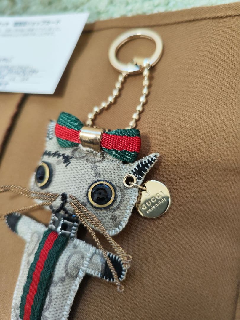 【未使用・希少】GUCCI グッチョリクリスティーナ ネコキーホルダー付属品あ