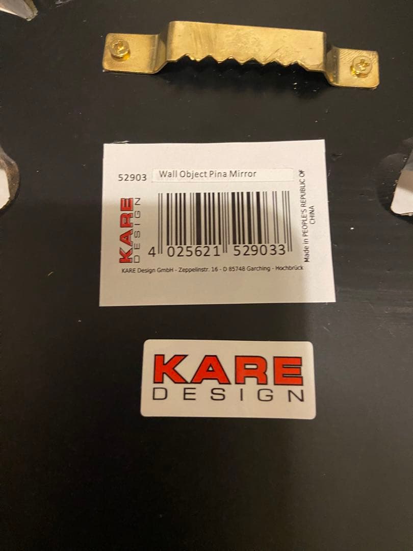 KAREパイナップルミラー26×50cm　ウォールデコレーション