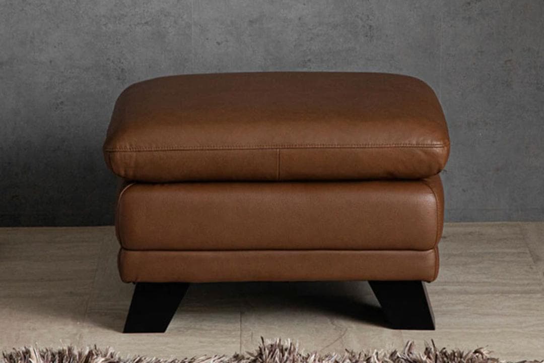 オットマン 本革 ダークブラウン スツール 足置き