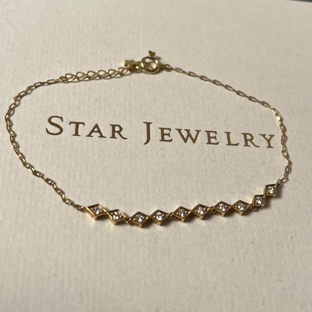 STAR JEWELRY K18ダイヤモンドブレスレット