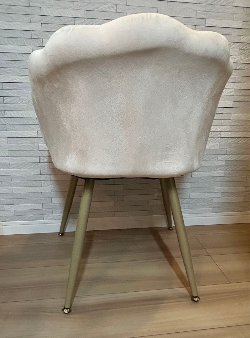 【used】ドレッサー　椅子　リボンクッション付き　チェア　ベージュ　値下げ不可