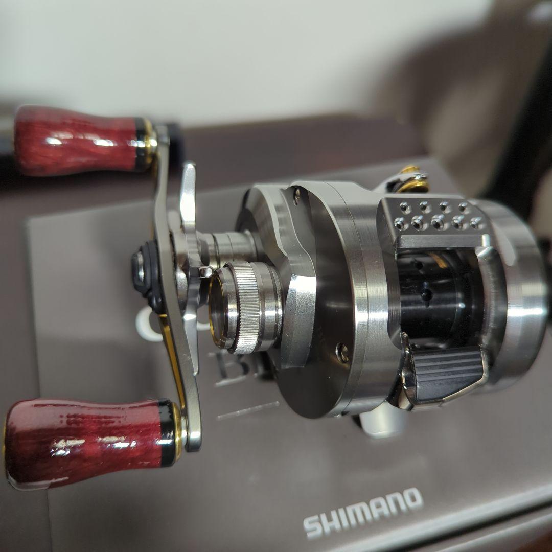 未使用　SHIMANO カルカッタコンクエストBFS-XG brimoウッドノブ