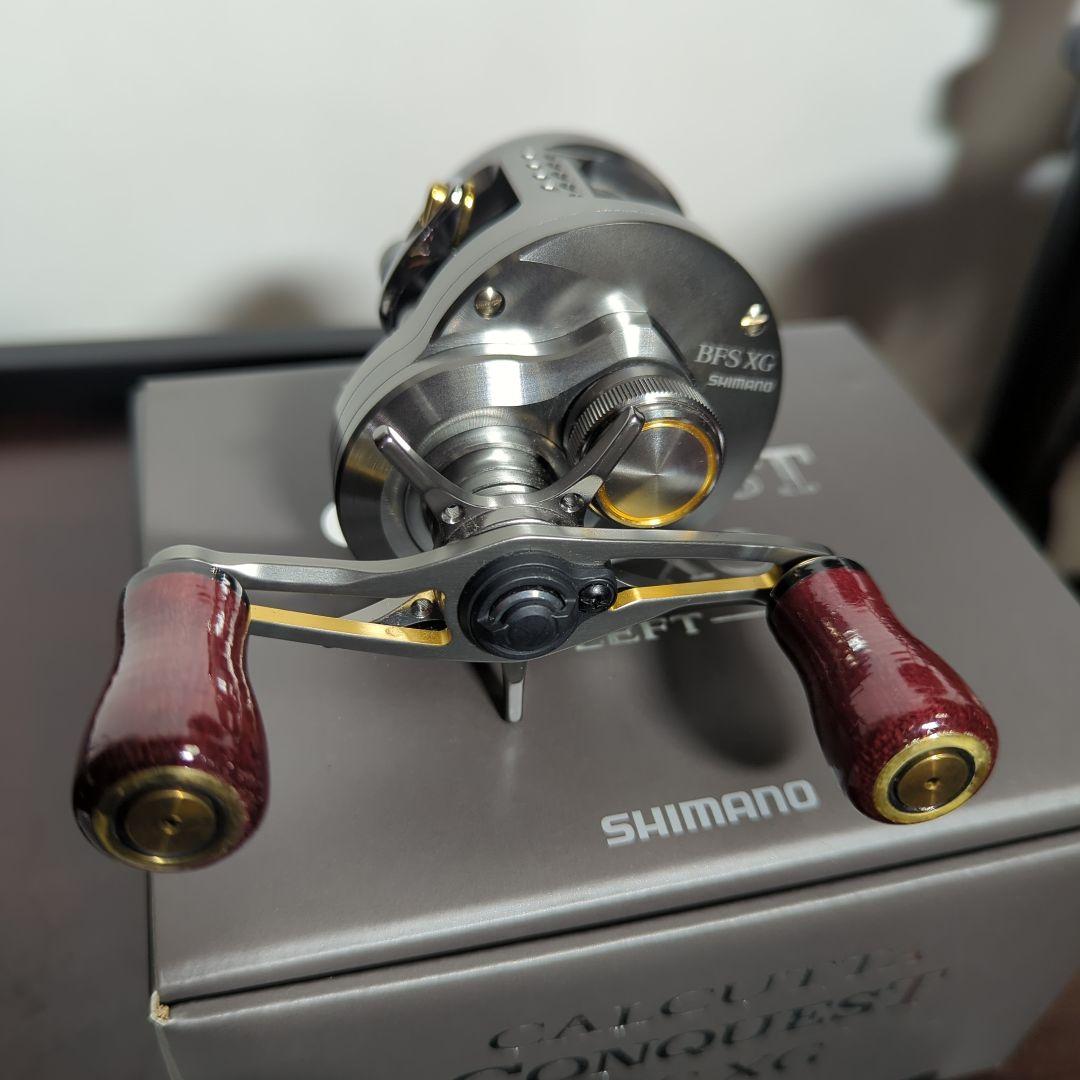 未使用　SHIMANO カルカッタコンクエストBFS-XG brimoウッドノブ