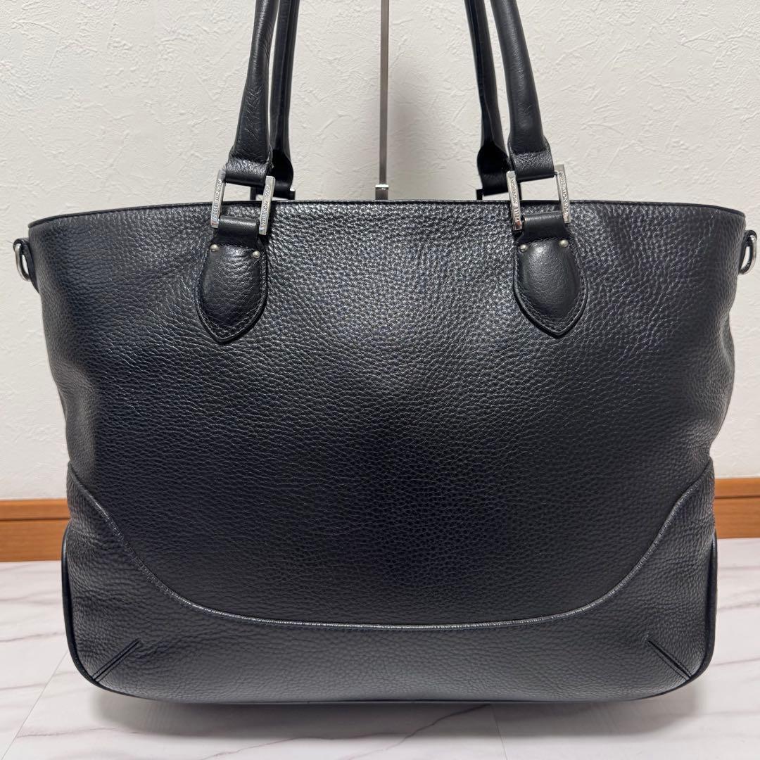 ペッレモルビダ メイデンヴォヤージュ 2way レザートートバッグ 黒 A4PC