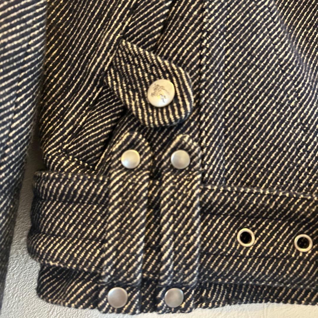 BURBERRY BLUE LABEL ダブルライダースジャケット　ウール混