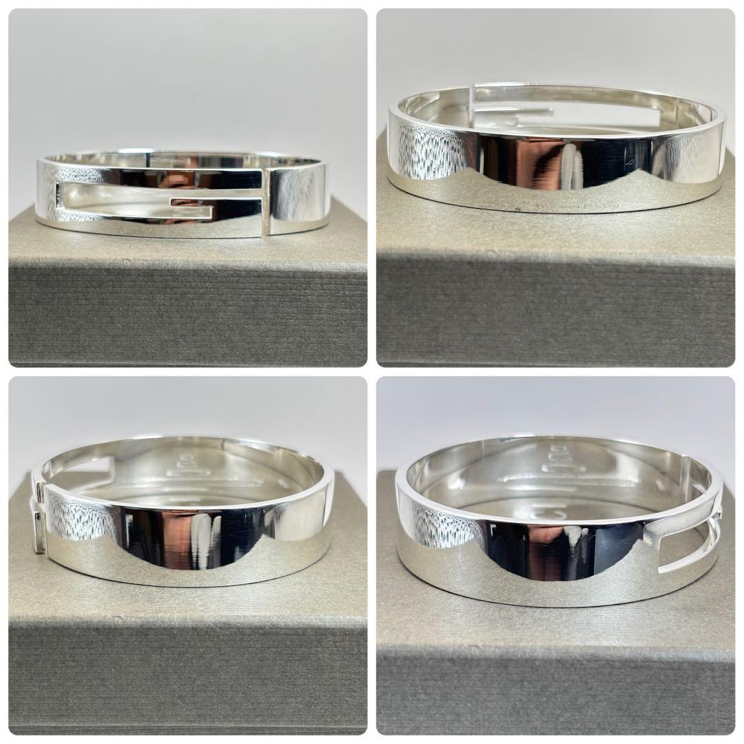【新品磨き】GUCCI カットアウトG バングル ブレスレット