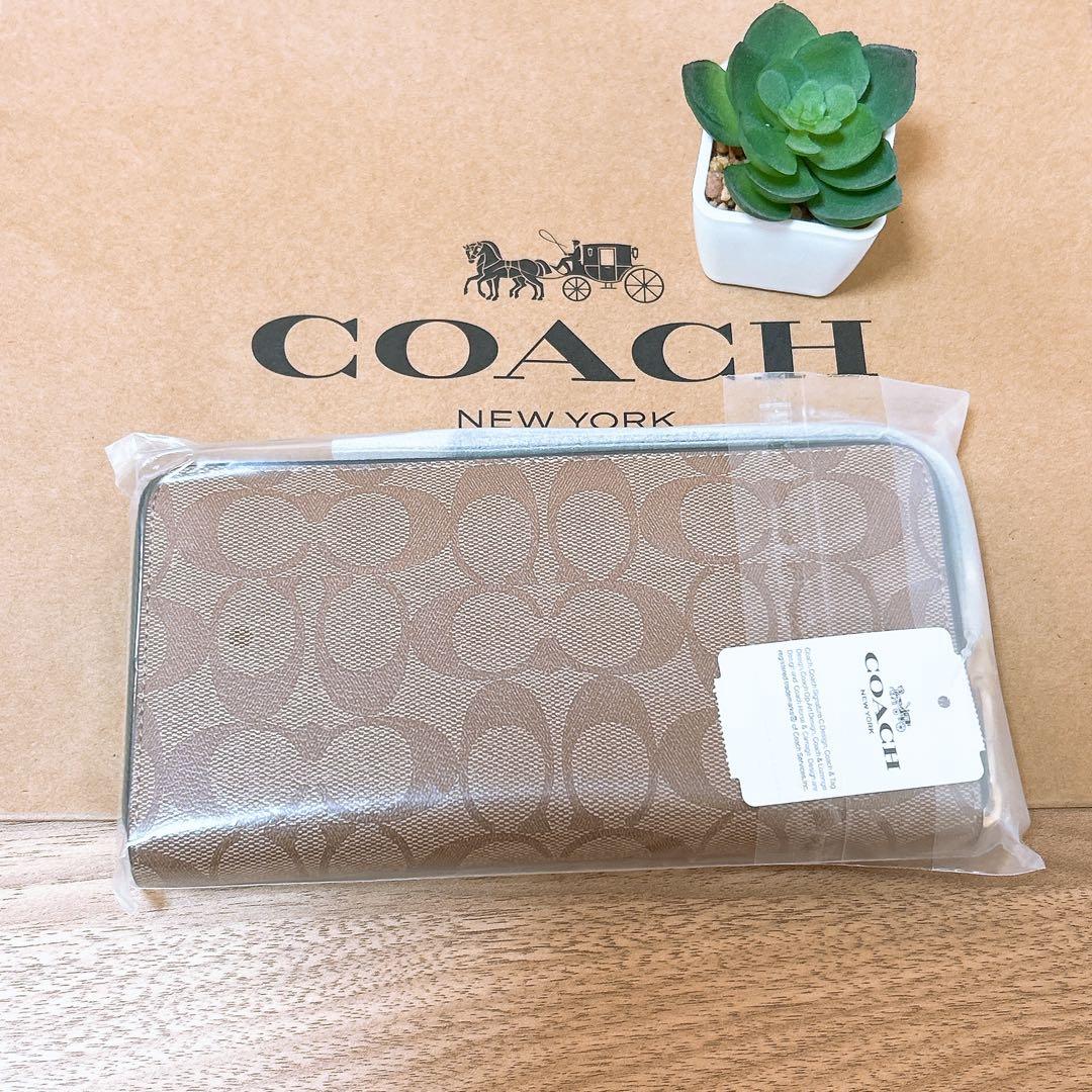 ✨新品未使用✨COACH バスキアコラボ　恐竜　長財布　シグネチャー