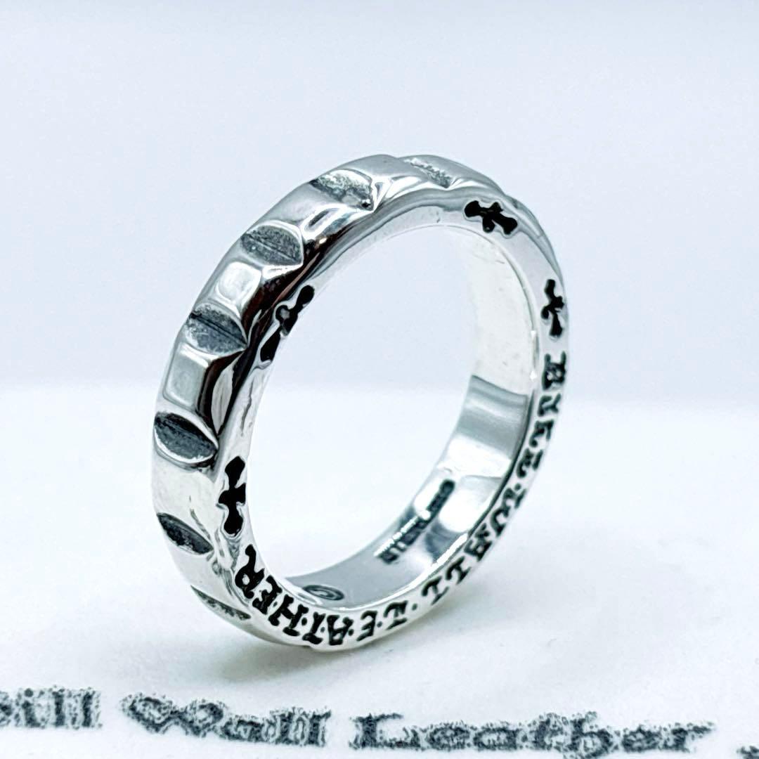 BWL ビルウォールレザー フェイステッドリング 12号 US6 シルバー