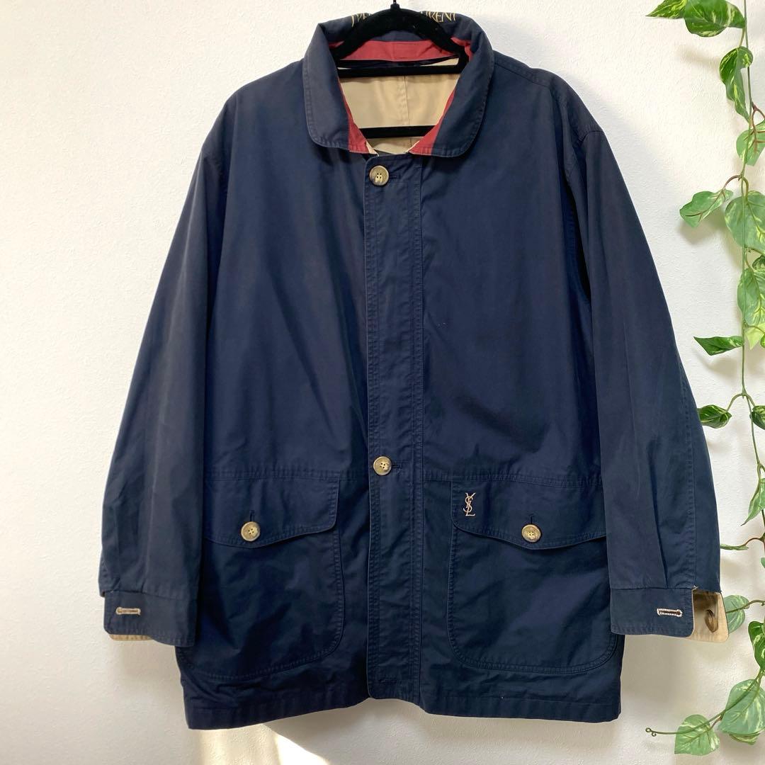 90s YVESSAINTLAURENT イブサンローラン　リバーシブルコート