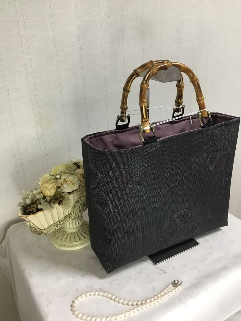 花ぷらら・・大島紬・カバン・トートバッグ・135