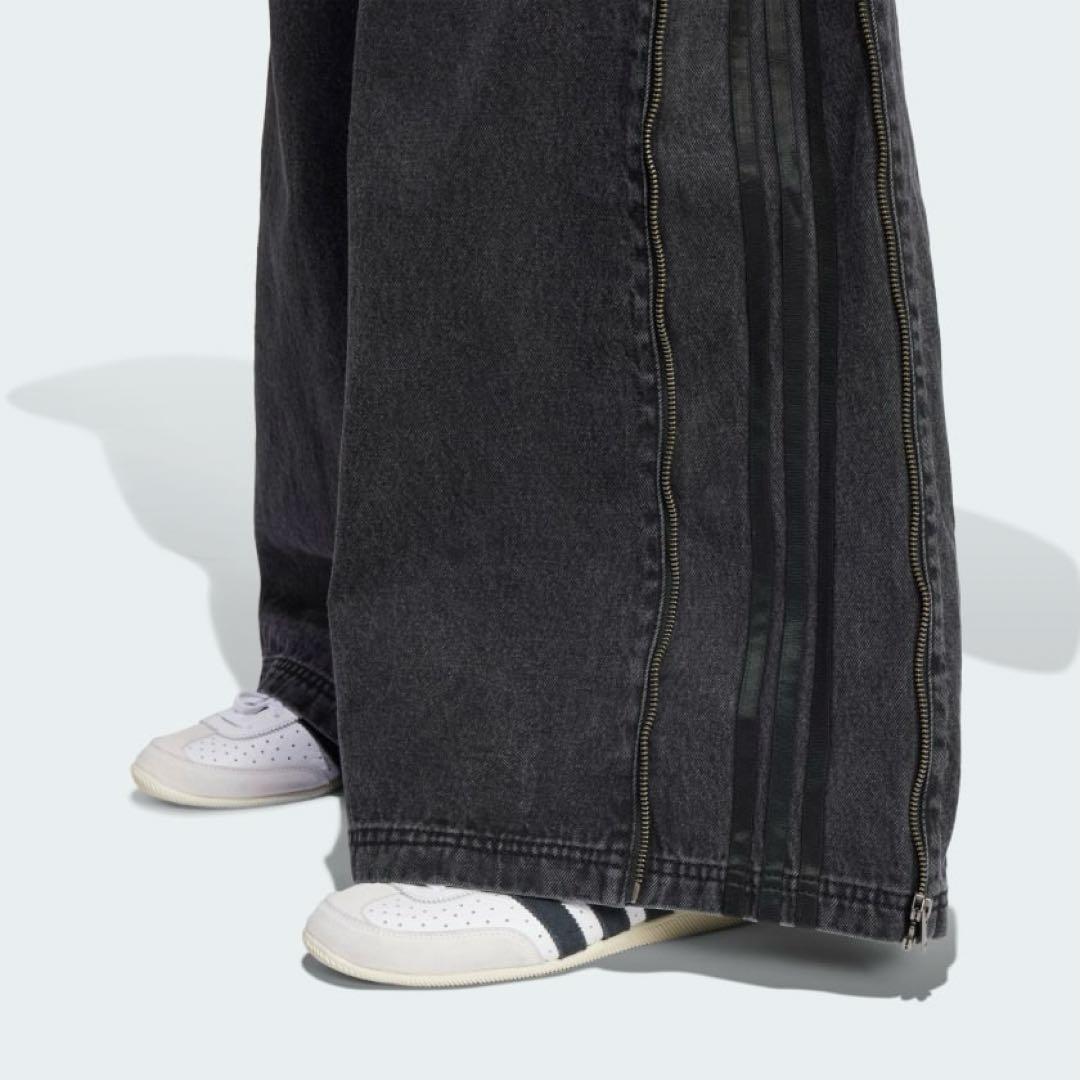 adidas ADILENIUMシーズン3ジップウォッシュド デニムパンツ28