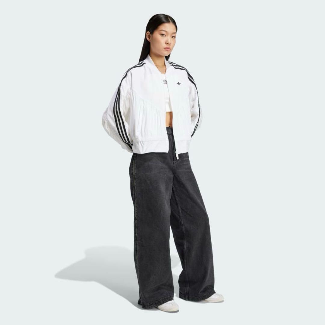 adidas ADILENIUMシーズン3ジップウォッシュド デニムパンツ28