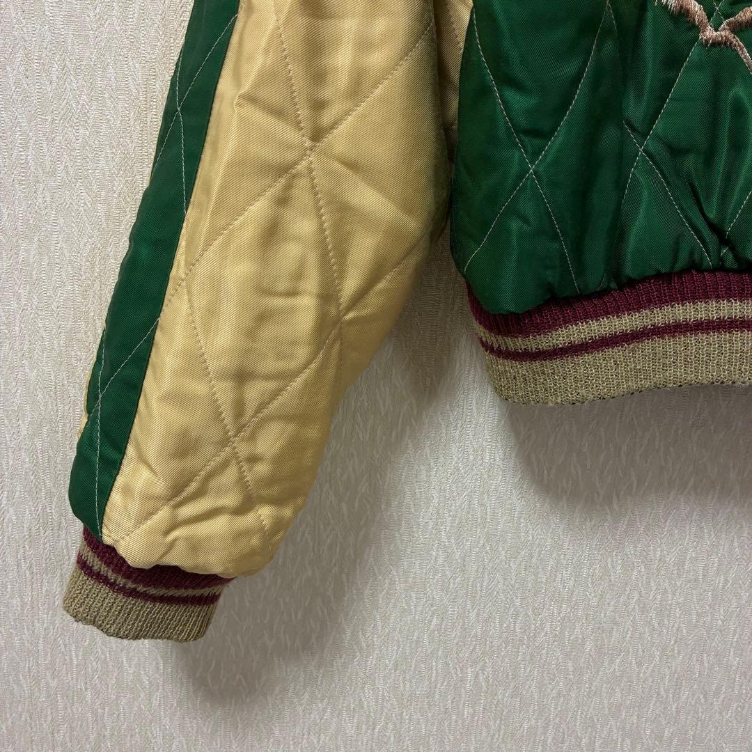 【希少】テーラー東洋 スカジャン リバーシブル 虎 龍 鷲 TT11592 M
