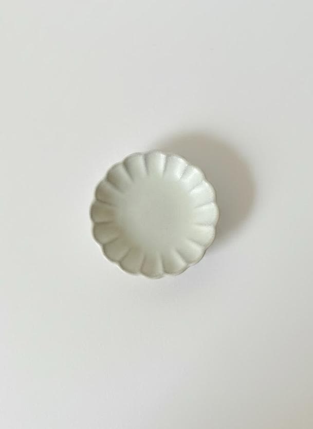 【新品】赤津焼 白峰園 3点セット 深皿 デザート皿 豆皿 手造り 陶器 白