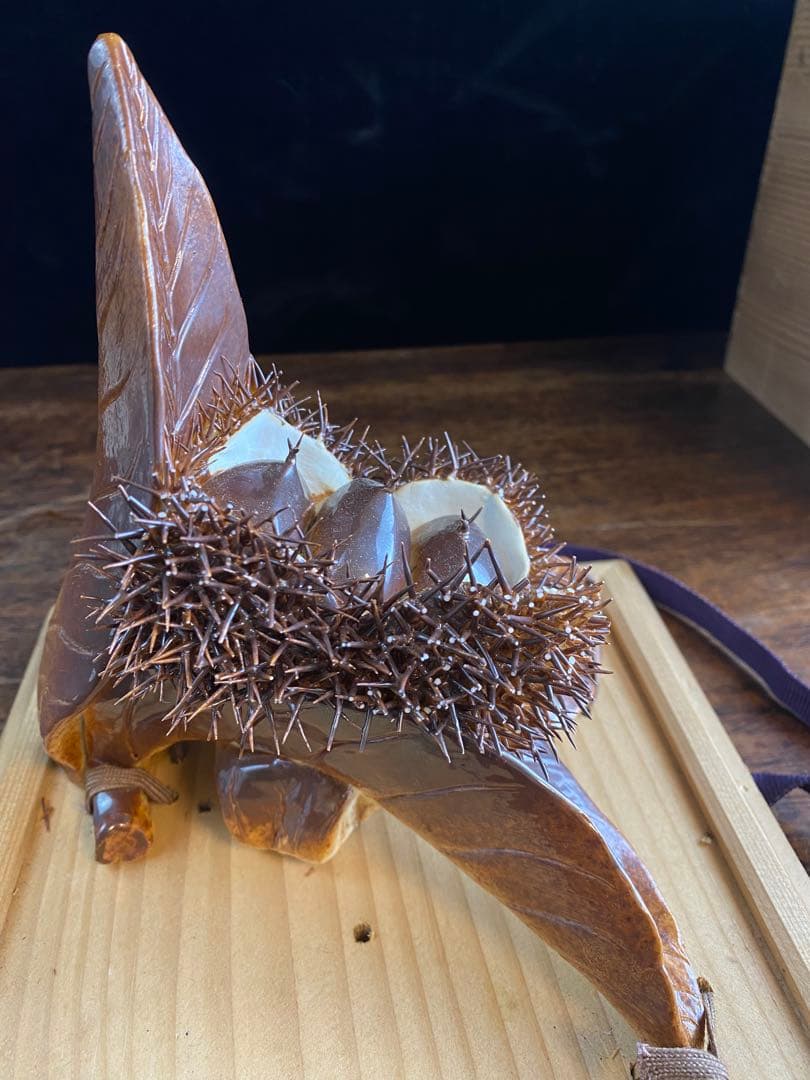 栗置物　陶磁器　古美術　工芸品　骨董