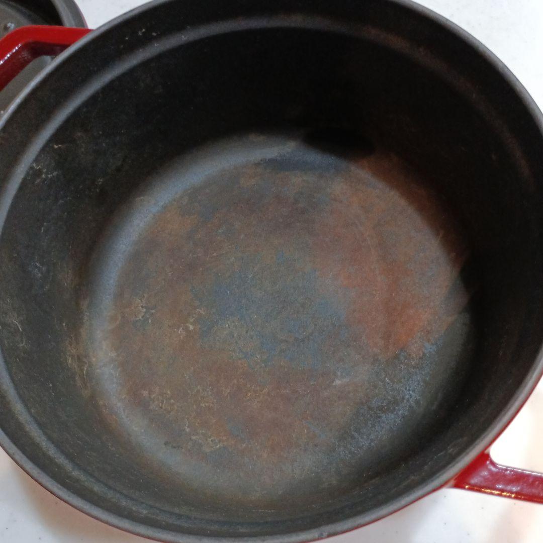 Staub (ストウブ) ピコ・ココット ラウンド 22cm レッド 赤 両手鍋