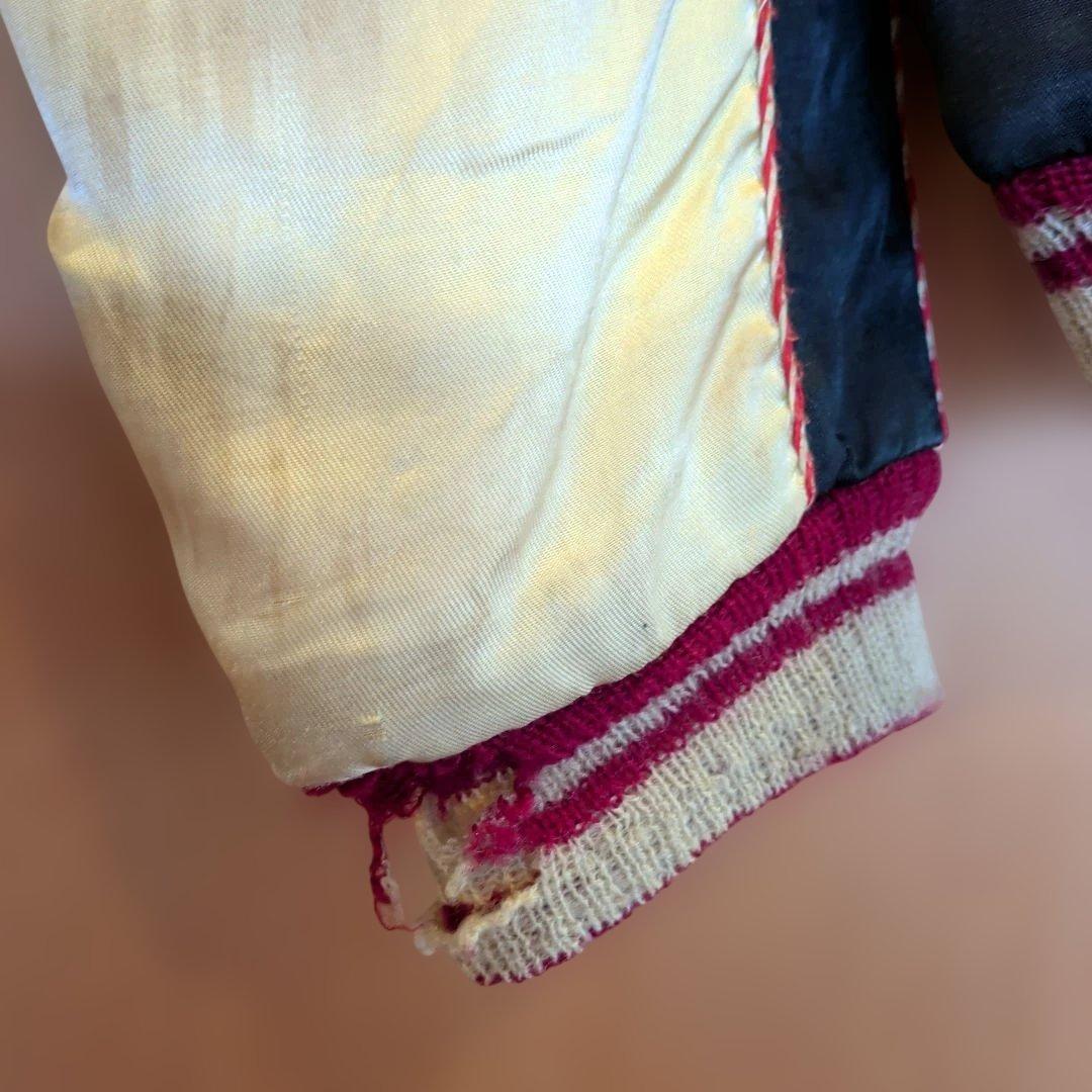 虎と鷹刺繍 ネイビー スカジャン