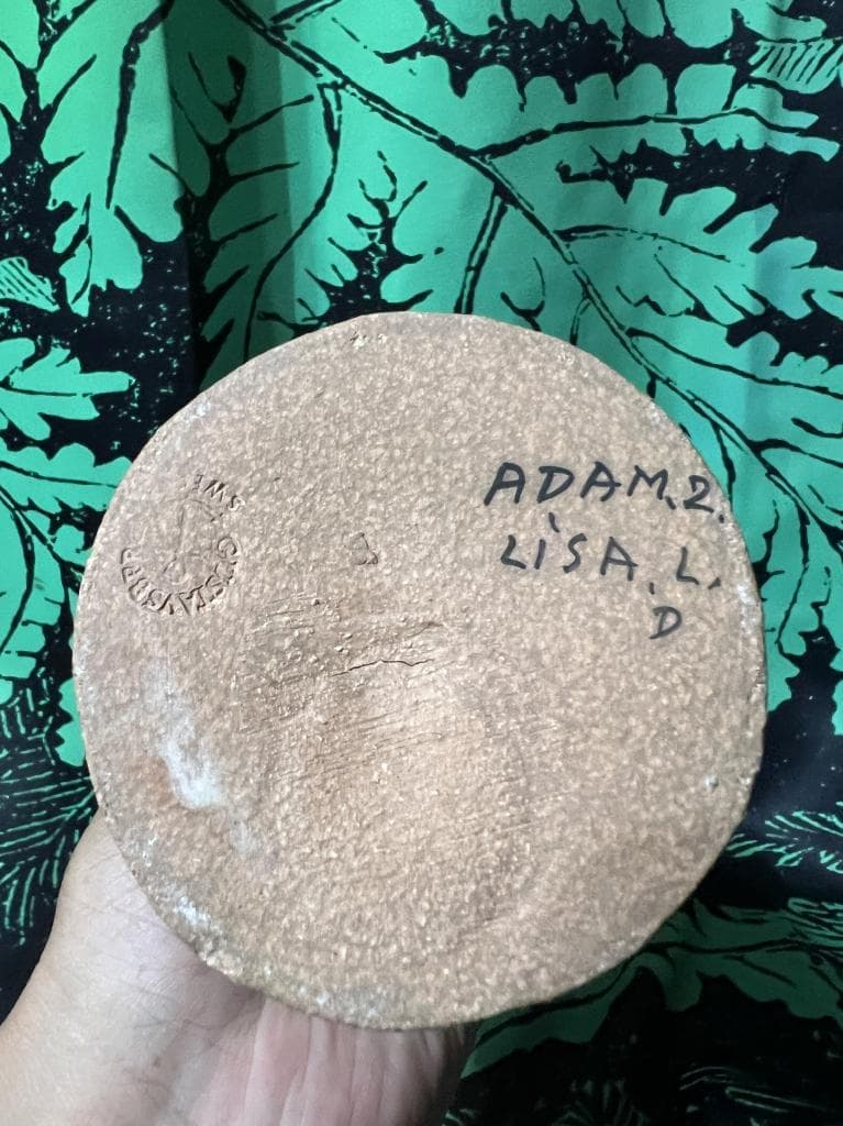 リサラーソン アダム 思春期 サイン付き グスタフスベリ Lisa Larson