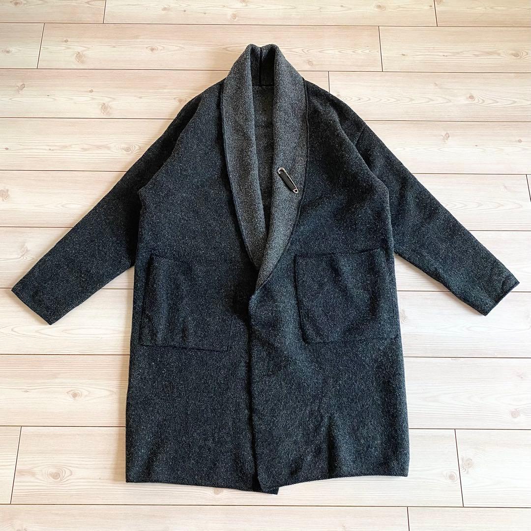 2024AW GALERIE VIE ダブルフェイスパイル ショールカラーコート