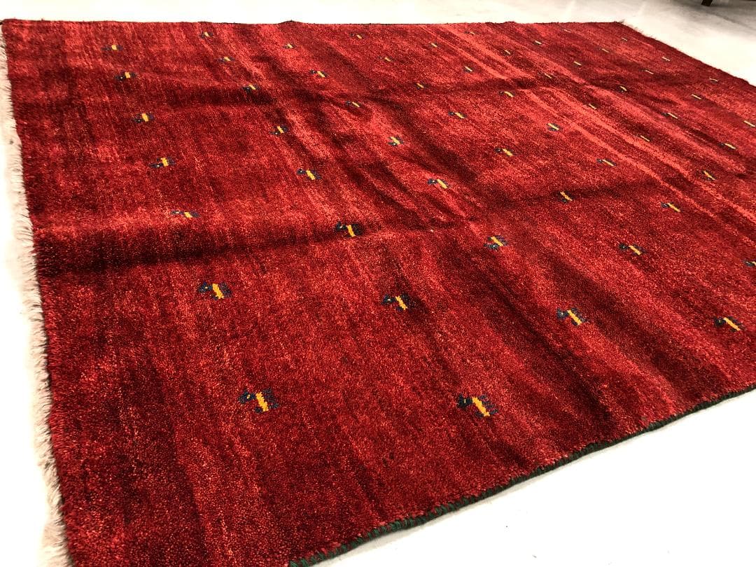 ギャベ イラン産 175×240 赤 K-29