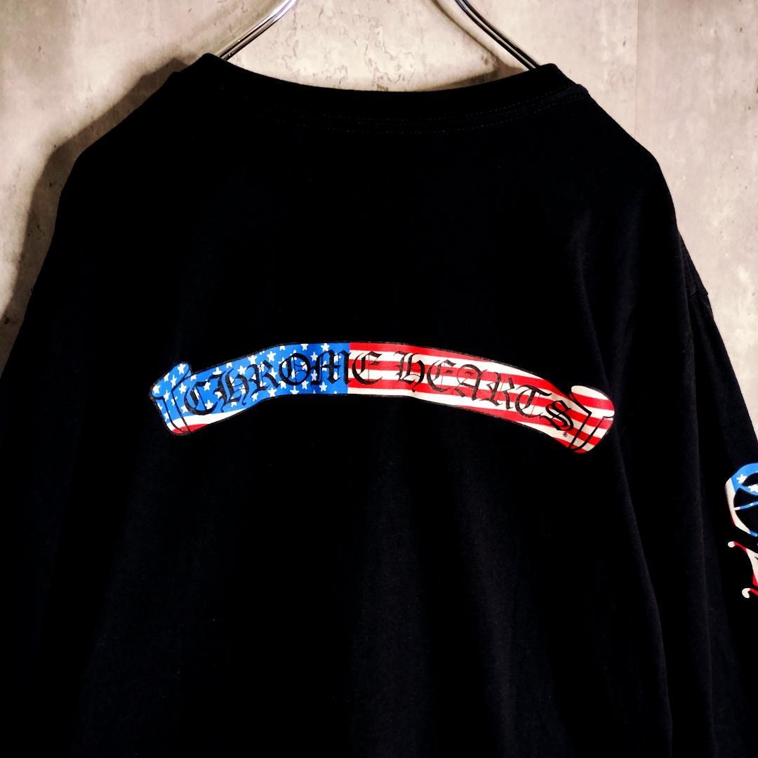 クロムハーツ 21AW MATTY BOY 星条旗 AMERICA ロンT XL
