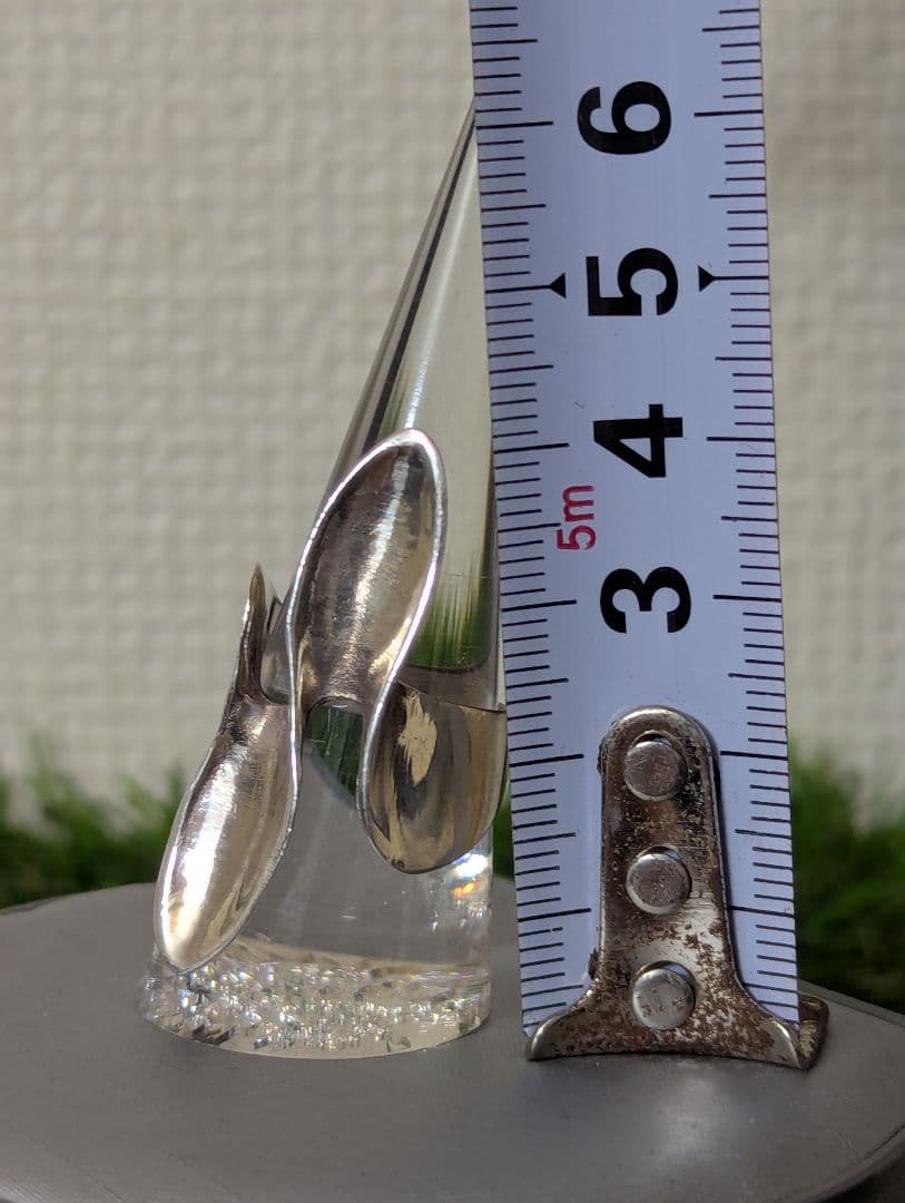Vintage Silver925 流線型デザイン リング 12号