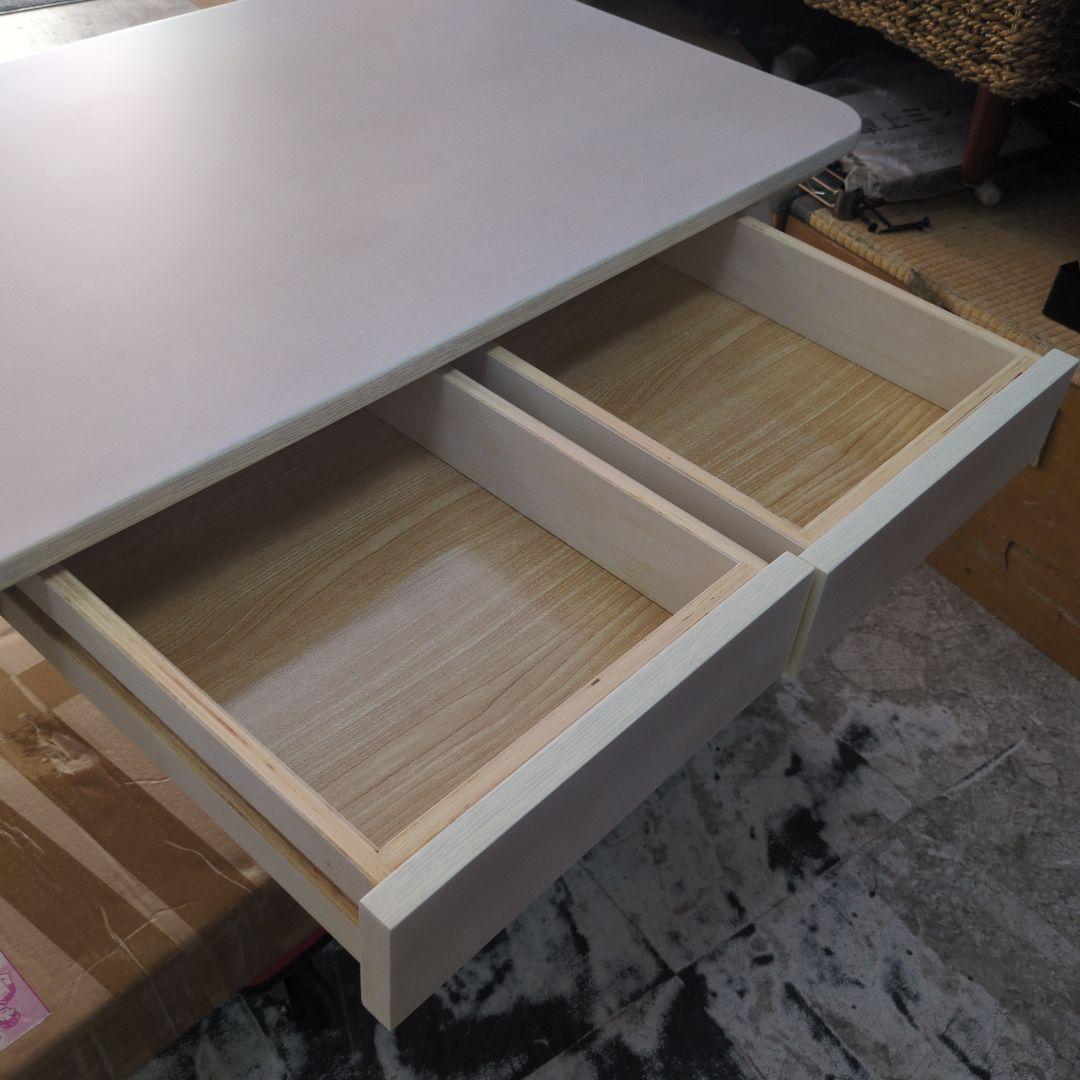 ⑲引き出し付きローテーブル　90×50cm　WH色