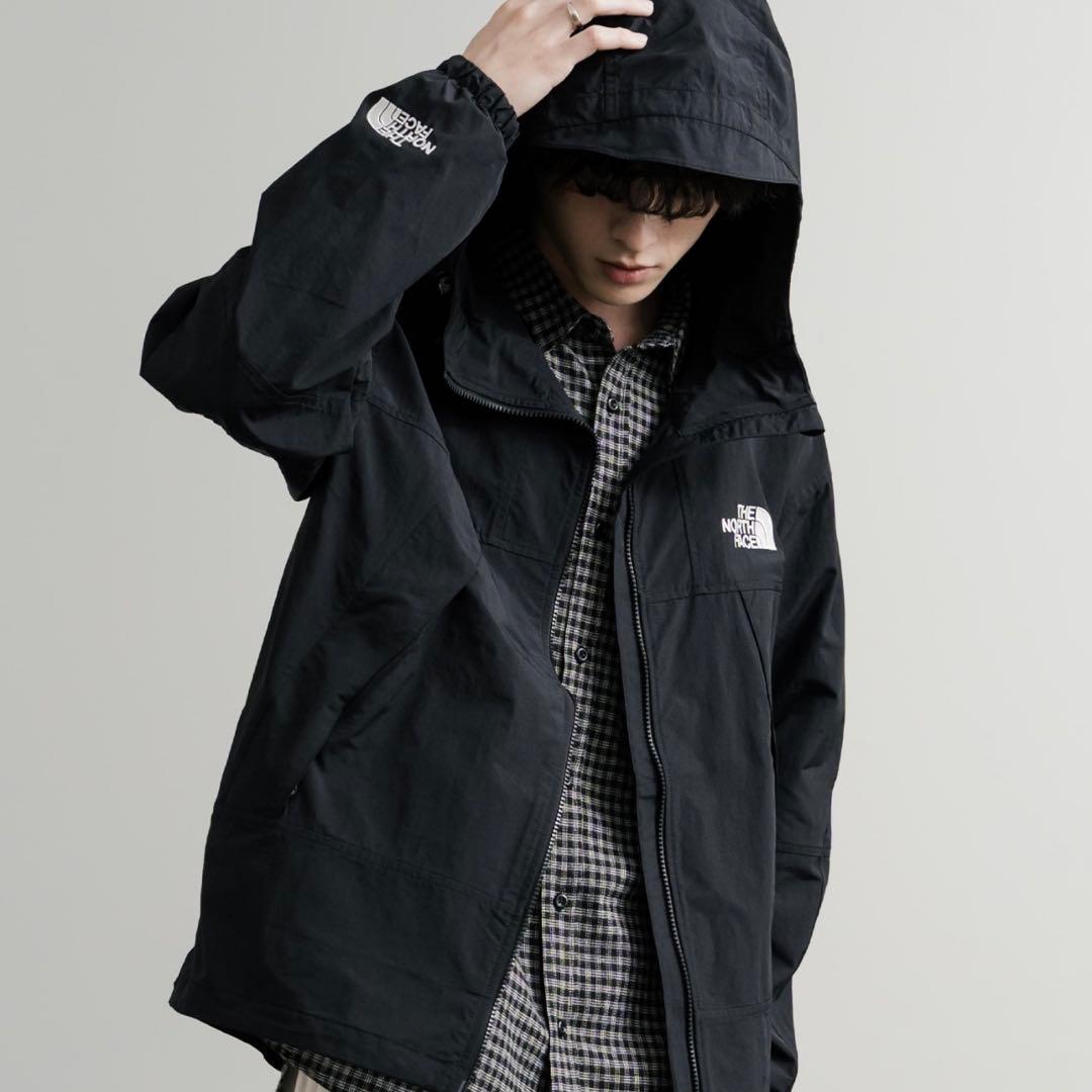新品 THE NORTH FACE ロゴ刺繍マウンテンパーカーナイロンジャケット