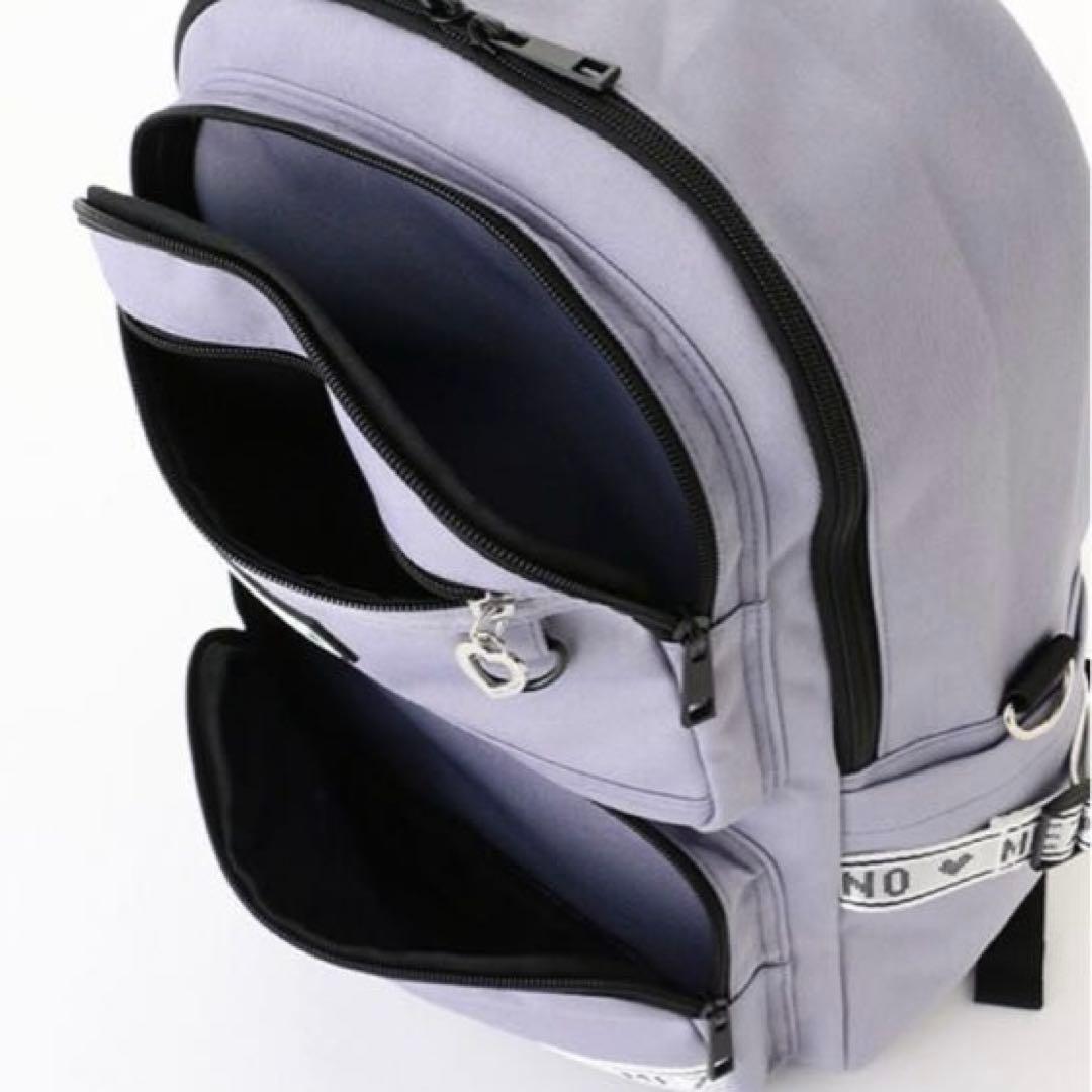 メゾピアノジュニア　ロゴジャガードテープリュック