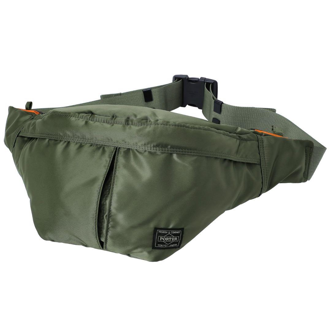 未使用　PORTER ポーター タンカー ウエストバッグ セージグリーン L