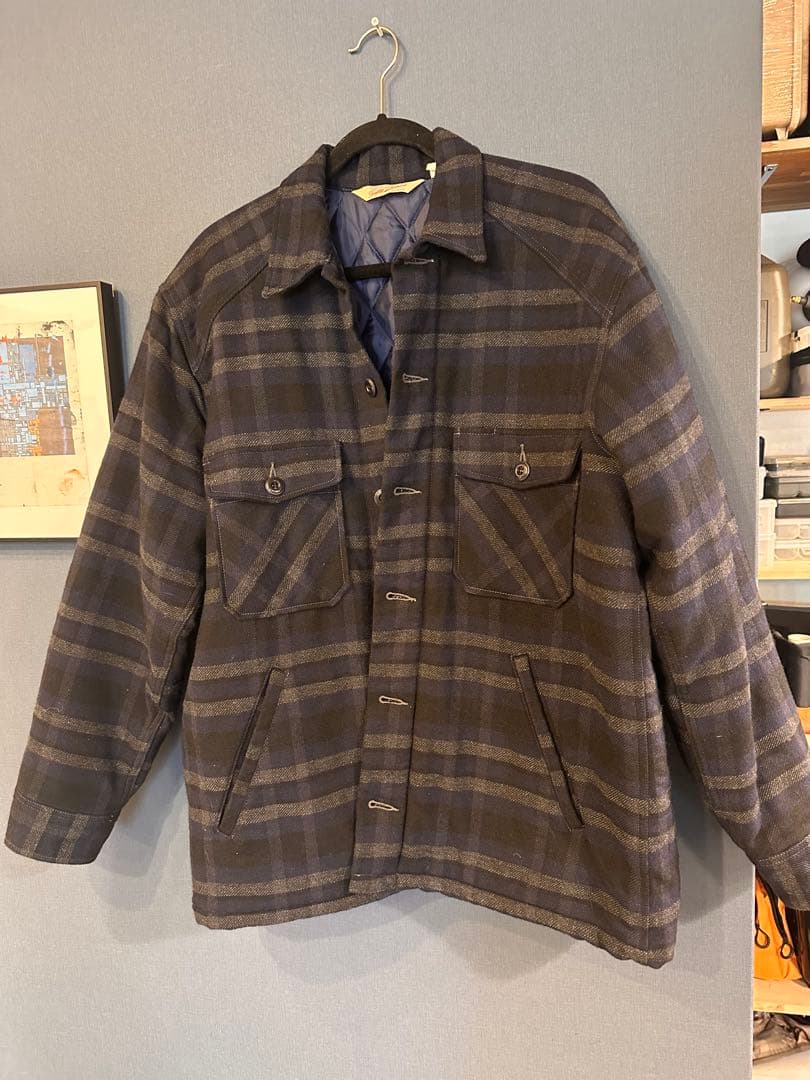 TROPHY CLOTHING ウール チェックジャケットXL相当着用少なめ