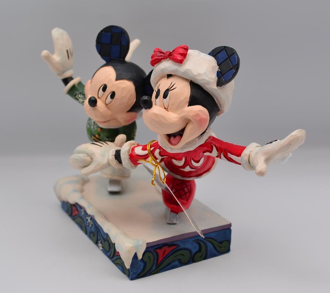 スケートの恋人　ミッキー＆ミニー　ジムショア　ディズニーショーケース　箱付き