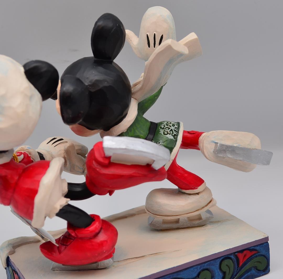 スケートの恋人　ミッキー＆ミニー　ジムショア　ディズニーショーケース　箱付き