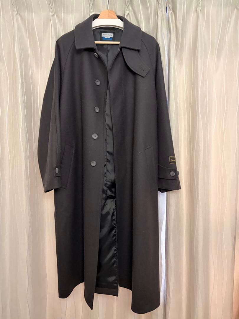 【メゾンスペシャル 】Super170sプライムオーバーメルトンバルマカンコート