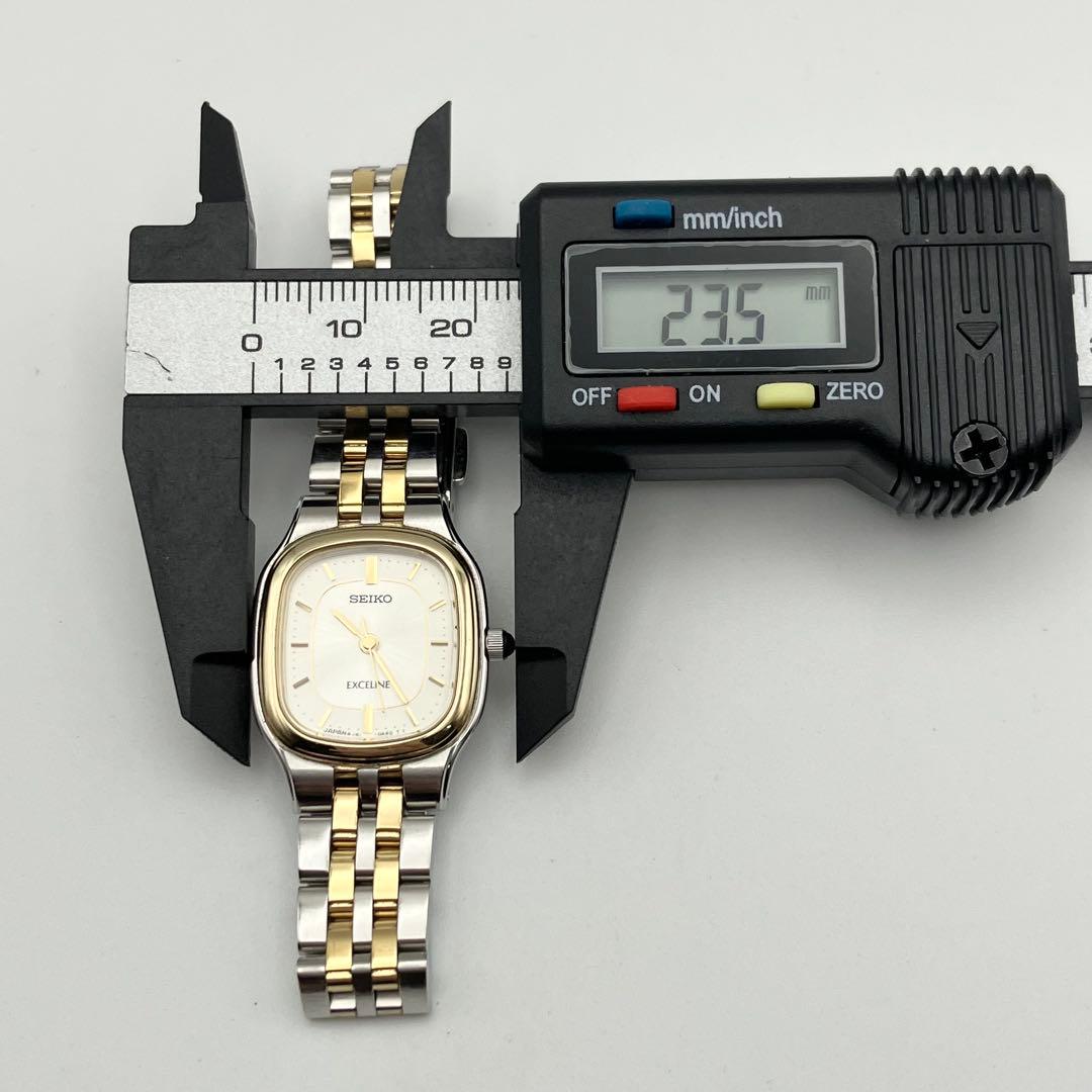 美品　稼働品　セイコー　エクセリーヌ　腕時計　レディース　クォーツ　コンビカラー