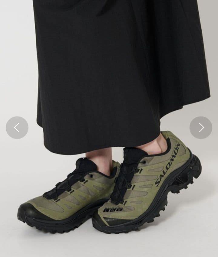 Salomon XT-4 スニーカー オリーブ 24.5cm