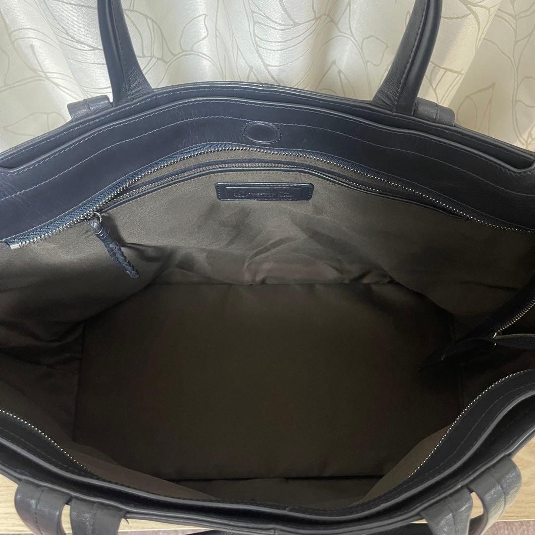 PID ピーアイディー　Altare アルタール　トートバッグ　レザー　A4 紺