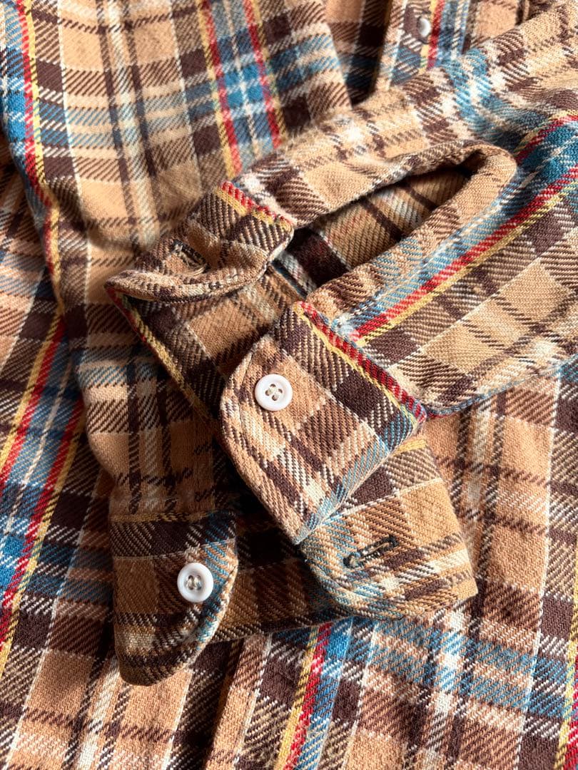 70s BIGMAC ビッグマック ヘビーネルシャツ 好配色 フランネル