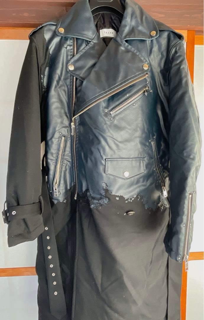 TAAKK 22AWトレンチコート ライダースジャケット