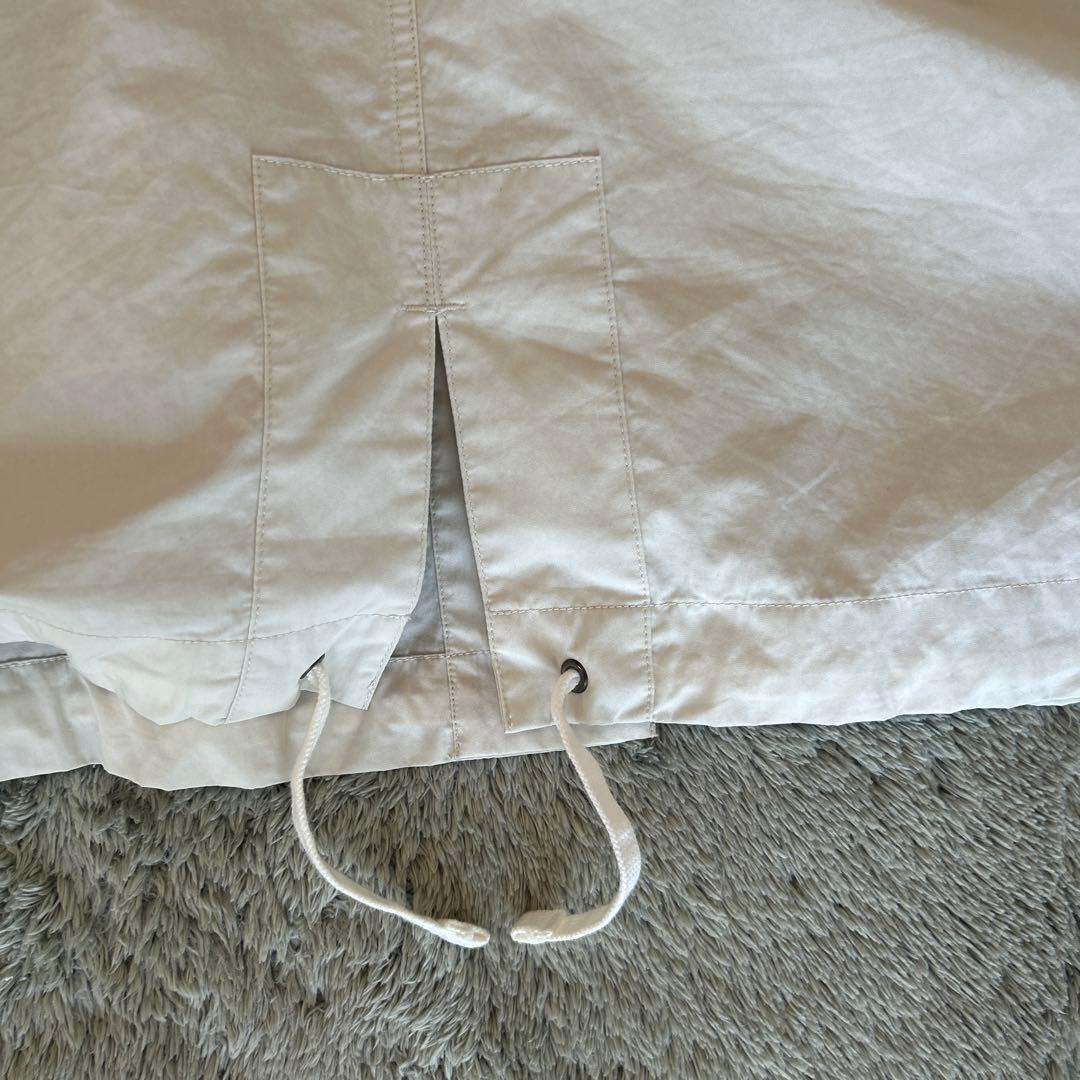 y218Mei美品MHL フード付きホワイトコート サイズI
