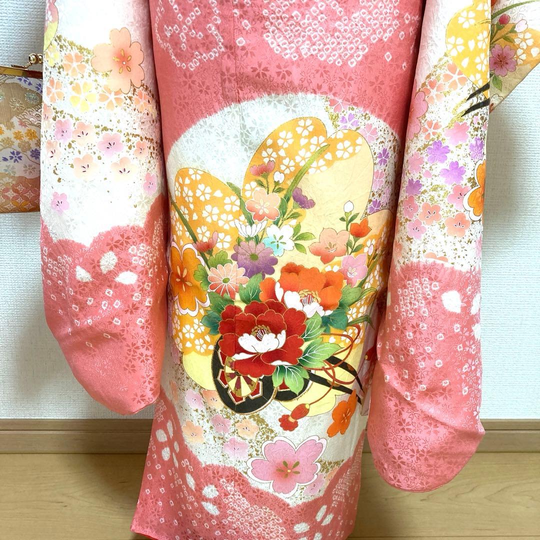 七五三　正絹　着物セット　7歳