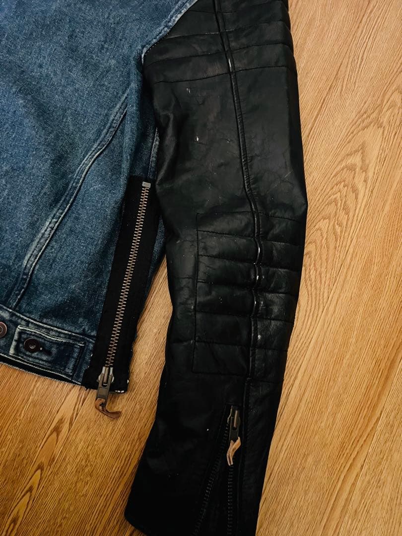 Harley-Davidson デニムレザーライダースジャケット