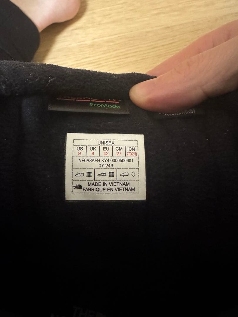 The North Face ヌプシ　ウィンターブーツ 黒