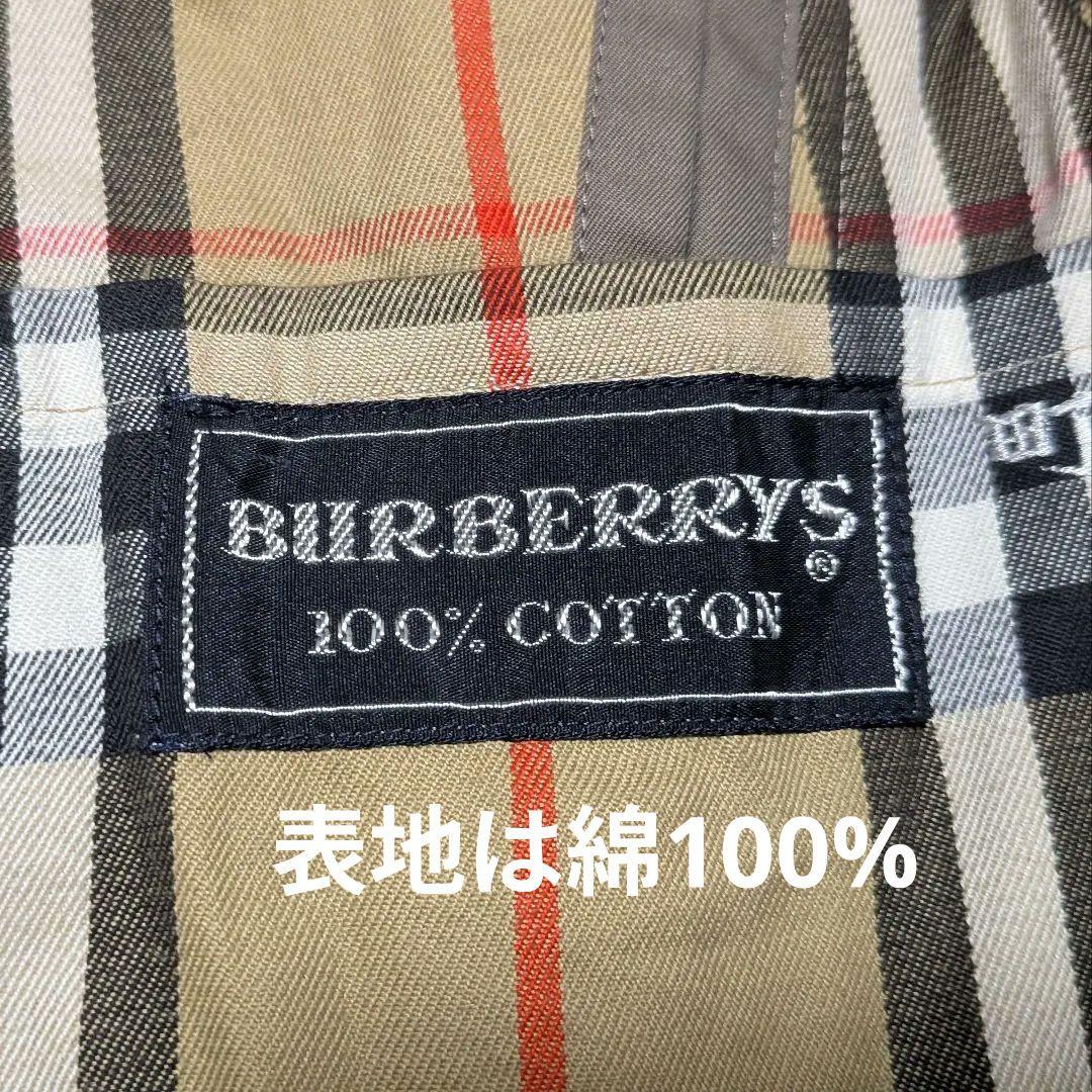 美品★BURBERRY ステンカラーコート 濃ベージュ チェック柄 メンズL