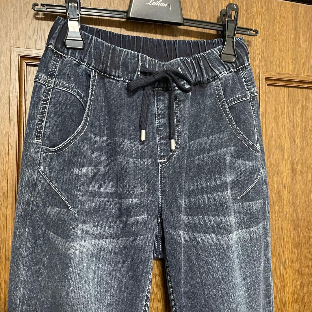 レリアン　タグ付未使用に近い　ネミカ　デニムパンツ　ウエストゴム