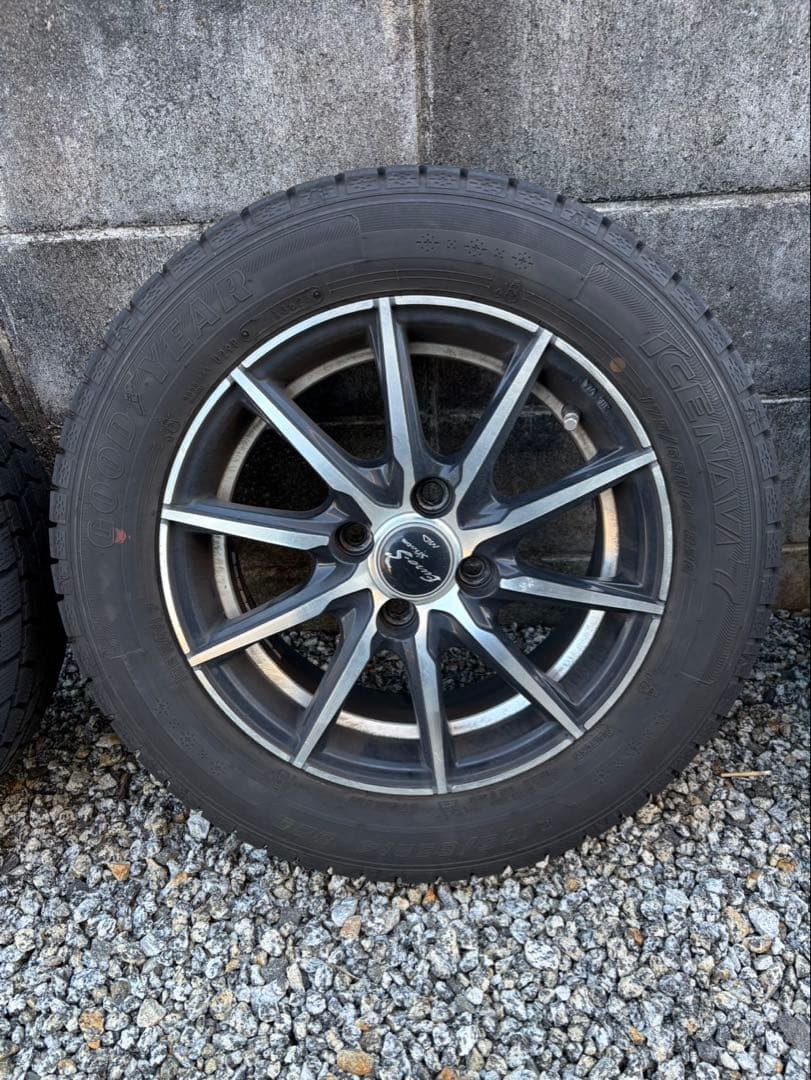 【引き取り限定】スタッドレスタイヤ+ホイール175/65R14 4本セット