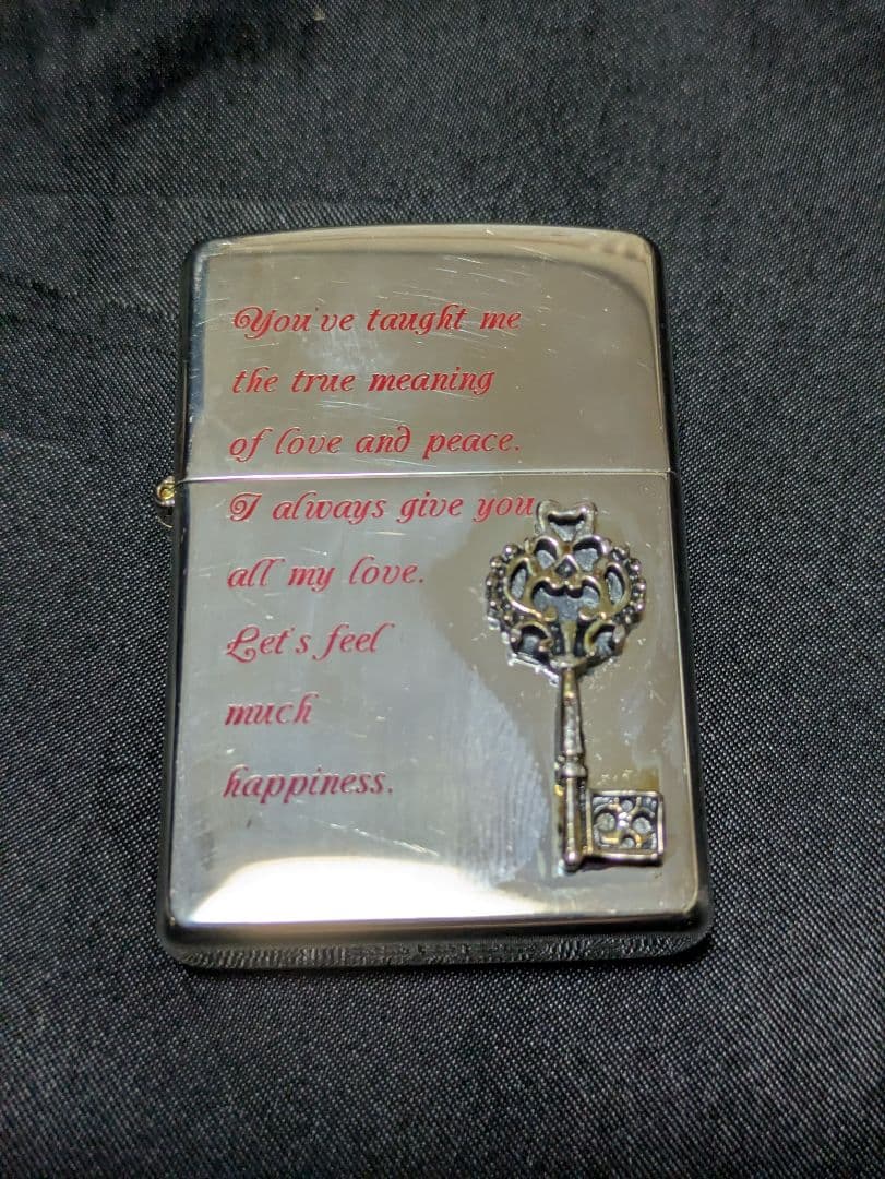 ZIPPO ペアセット　鍵と南京錠デザイン　ジッポー　オイルライター　カップル