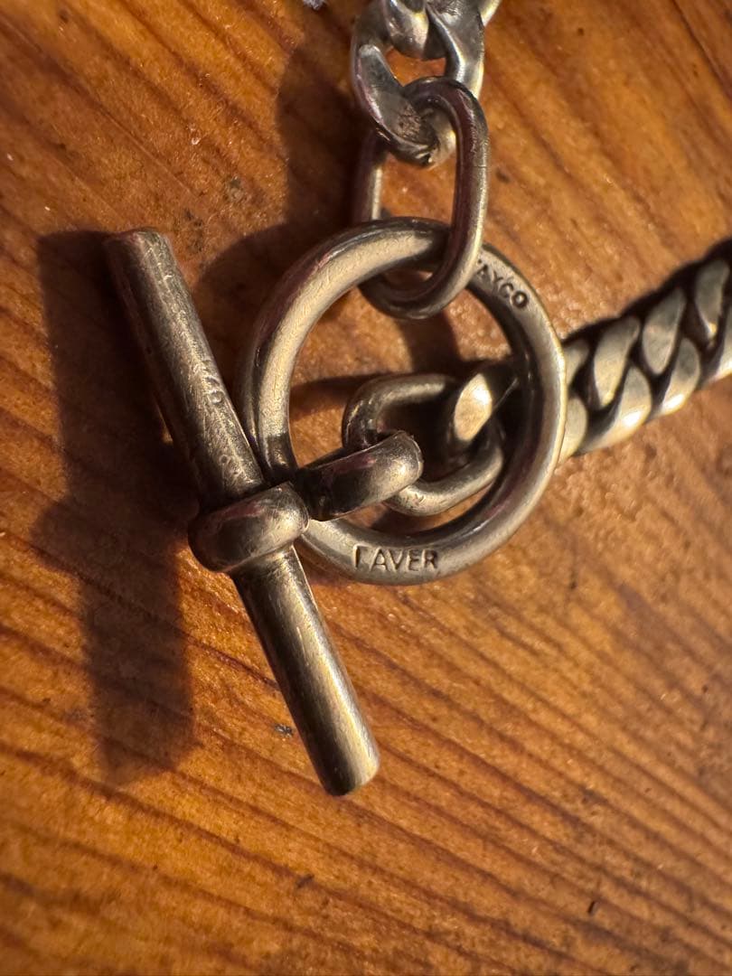 アクセサリー LAVER 7mm Curb Chain T Bar Bracelet